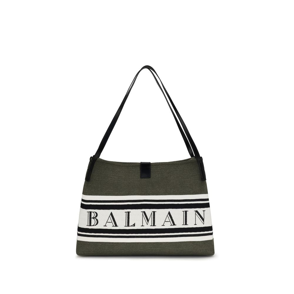 Balmain Black Cotton Shoulder Bag Balmain
