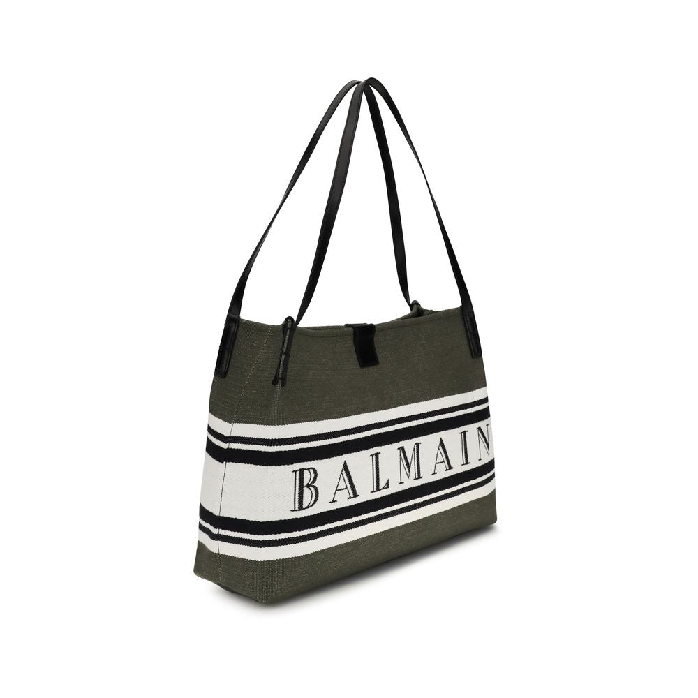 Balmain Black Cotton Shoulder Bag Balmain