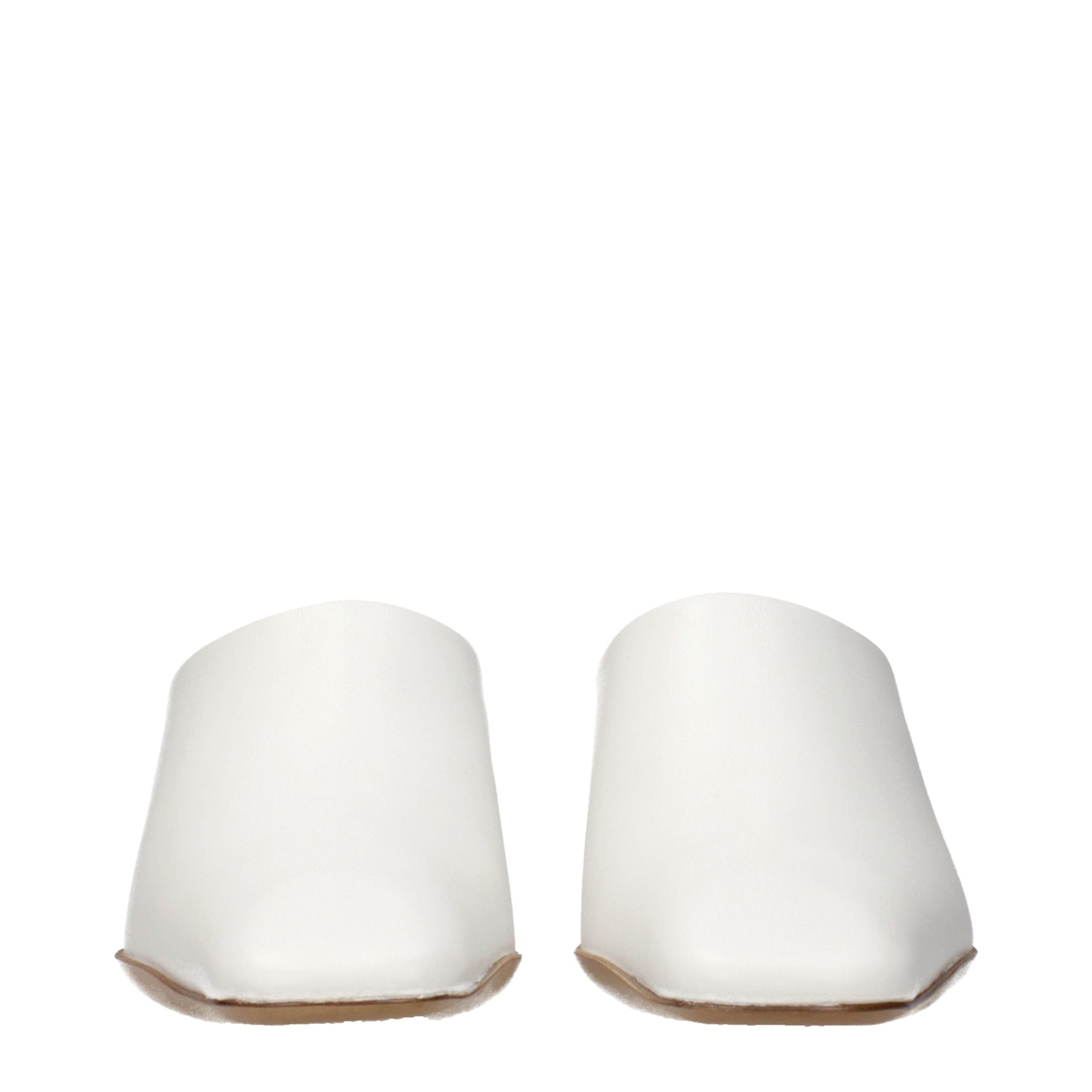 Jil Sander White Leather Slippers Jil Sander