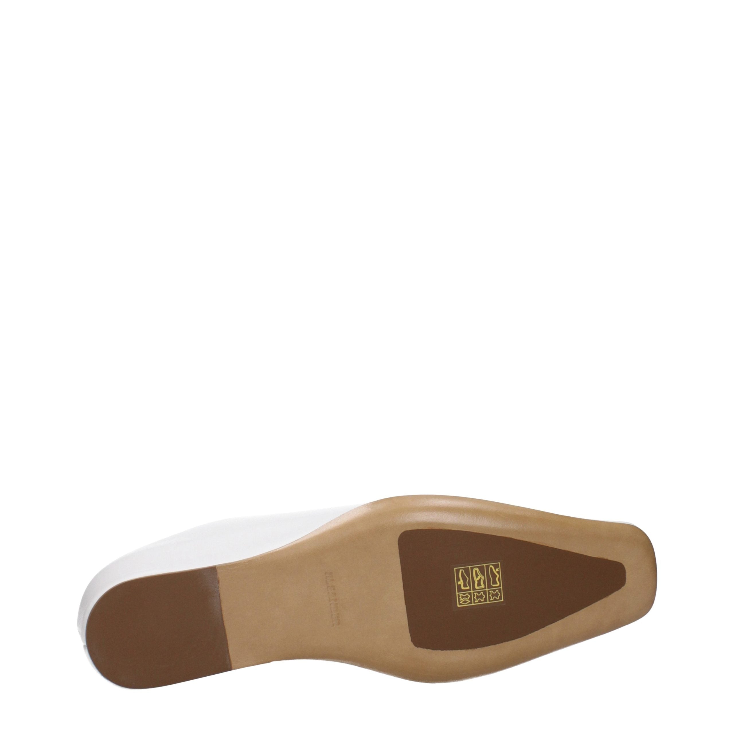 Jil Sander White Leather Slippers Jil Sander