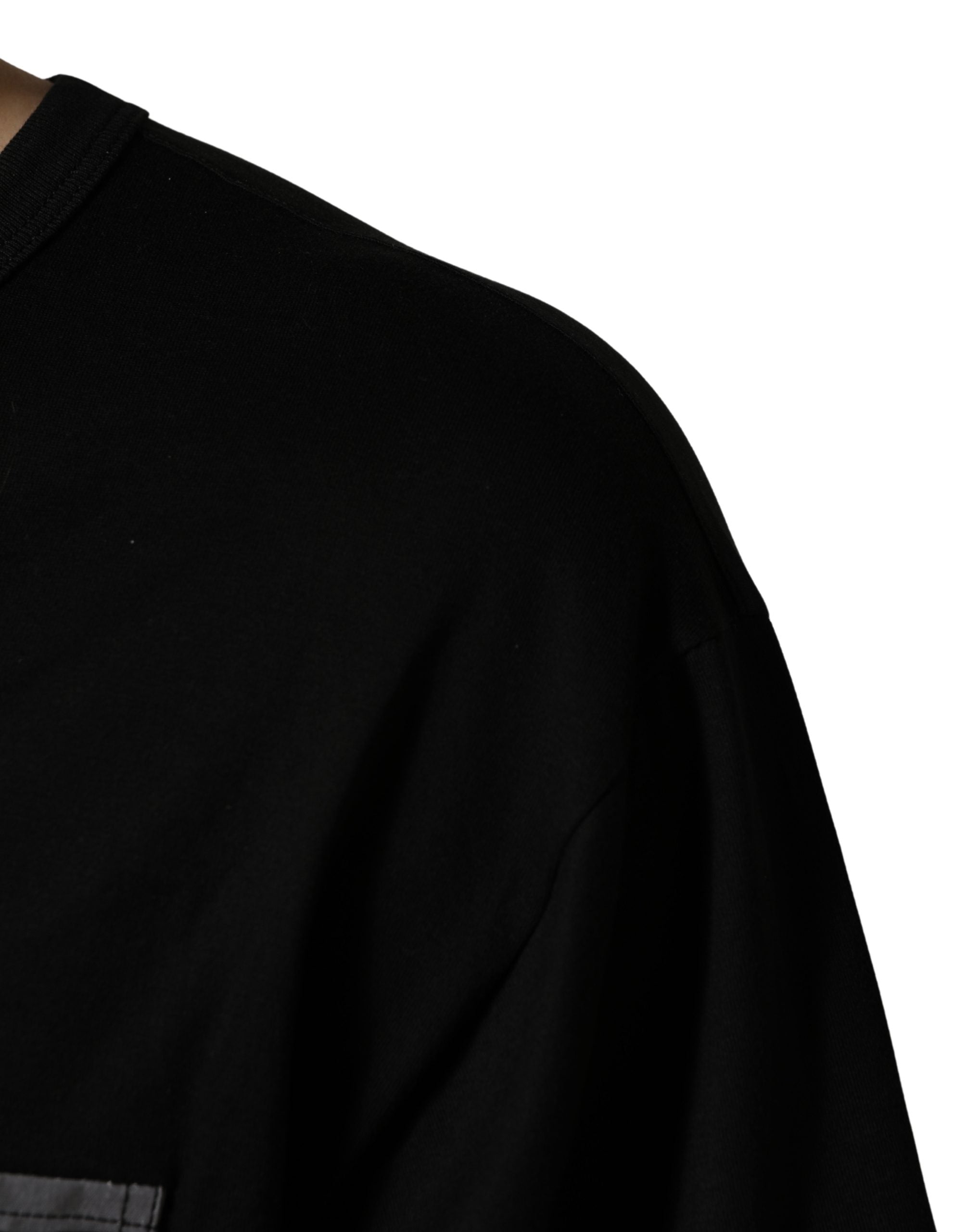 Dolce & Gabbana Black Camouflage Pocket Oversized T-shirt Dolce & Gabbana