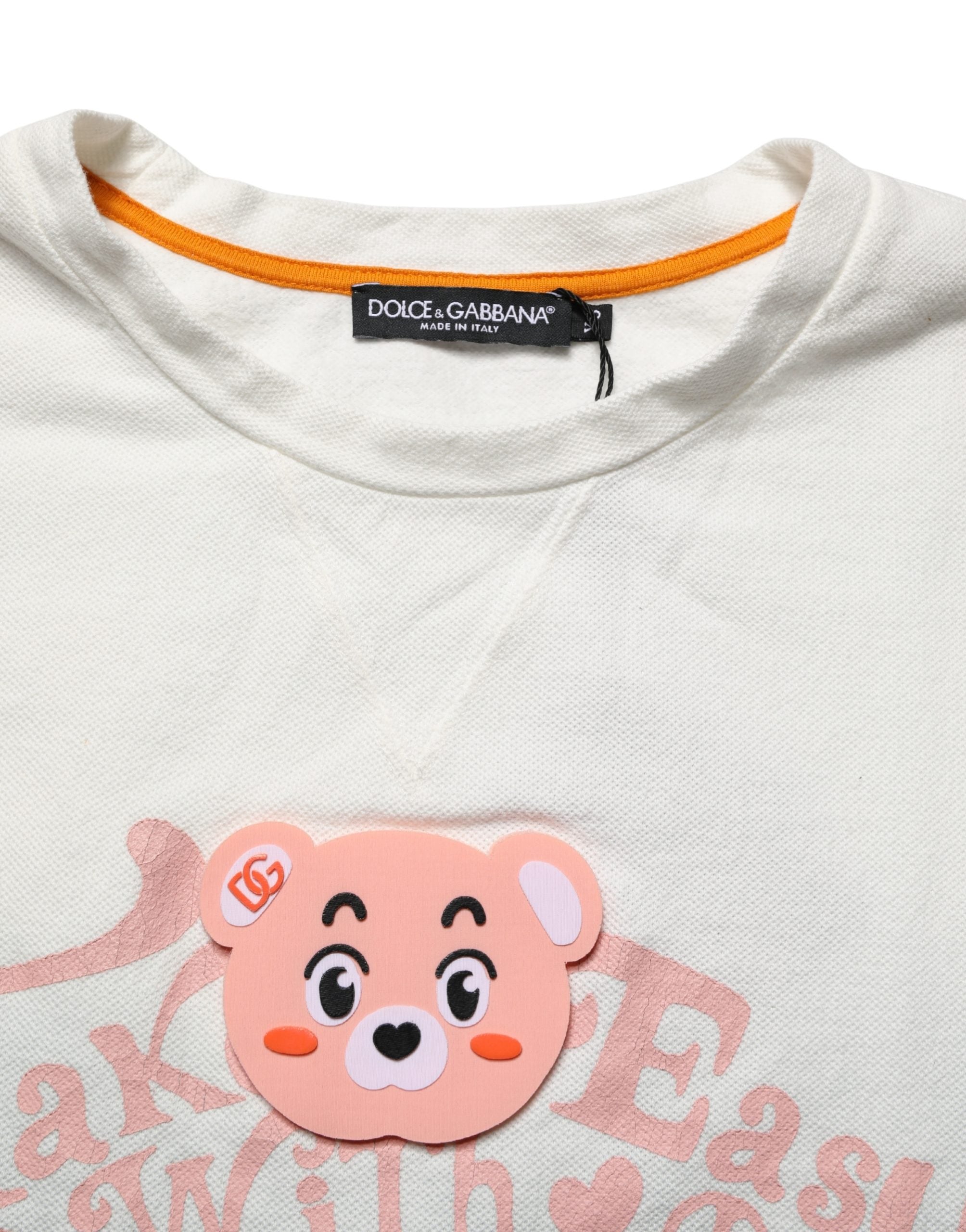 Dolce & Gabbana Green Tie-Dye Graphic Print Cotton Crewneck T-shirt Dolce & Gabbana