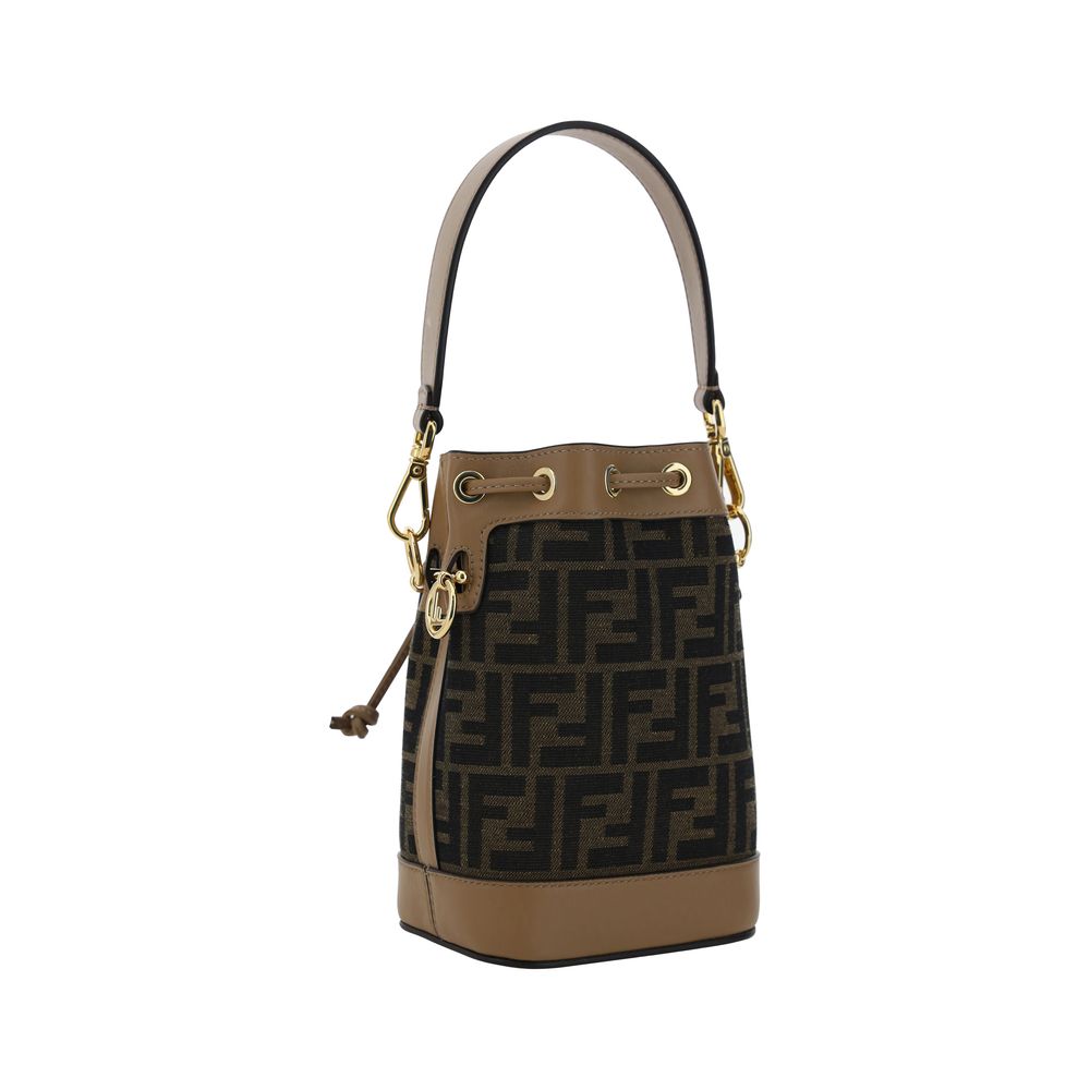 Fendi Brown Polyester Backet Bag Fendi