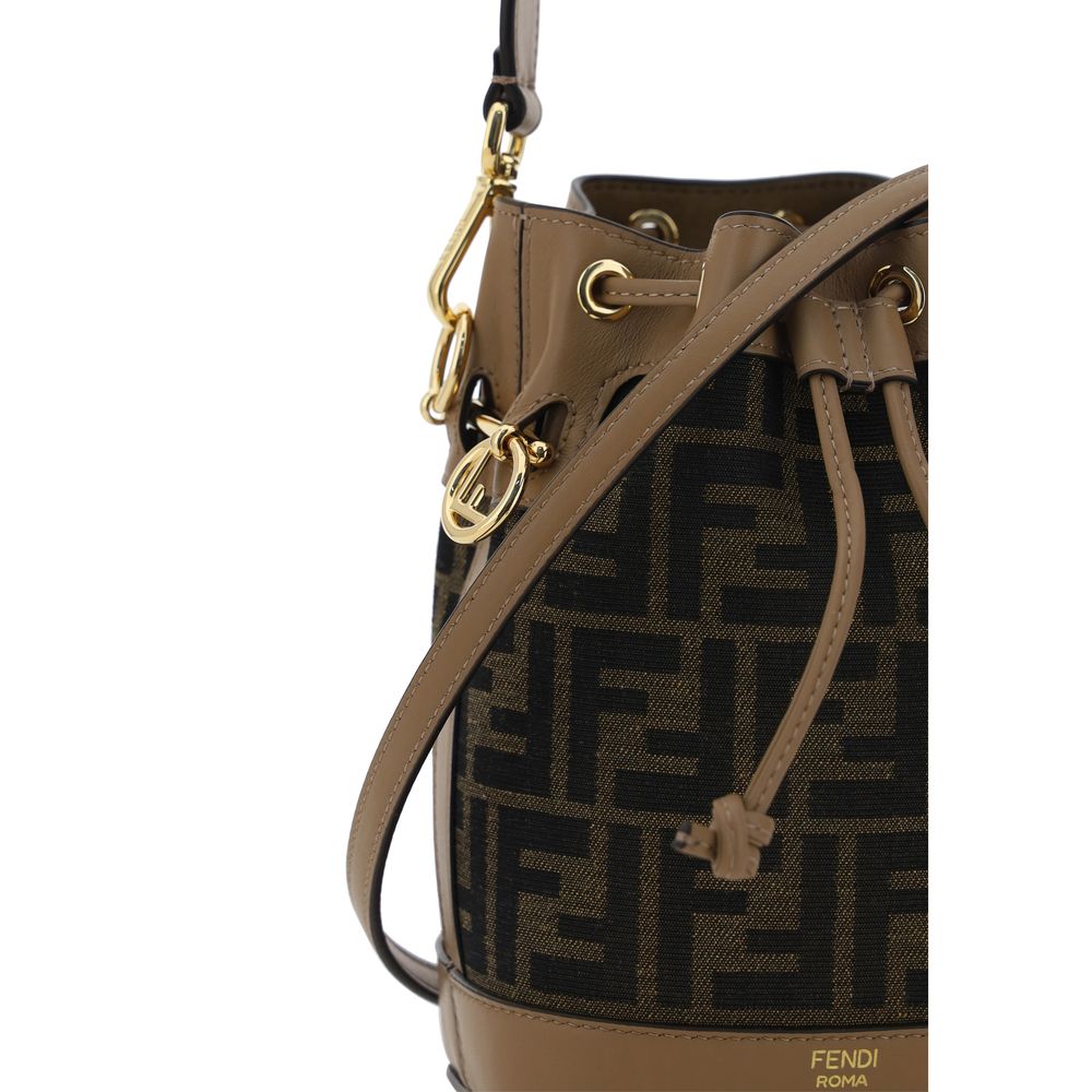 Fendi Brown Polyester Backet Bag Fendi
