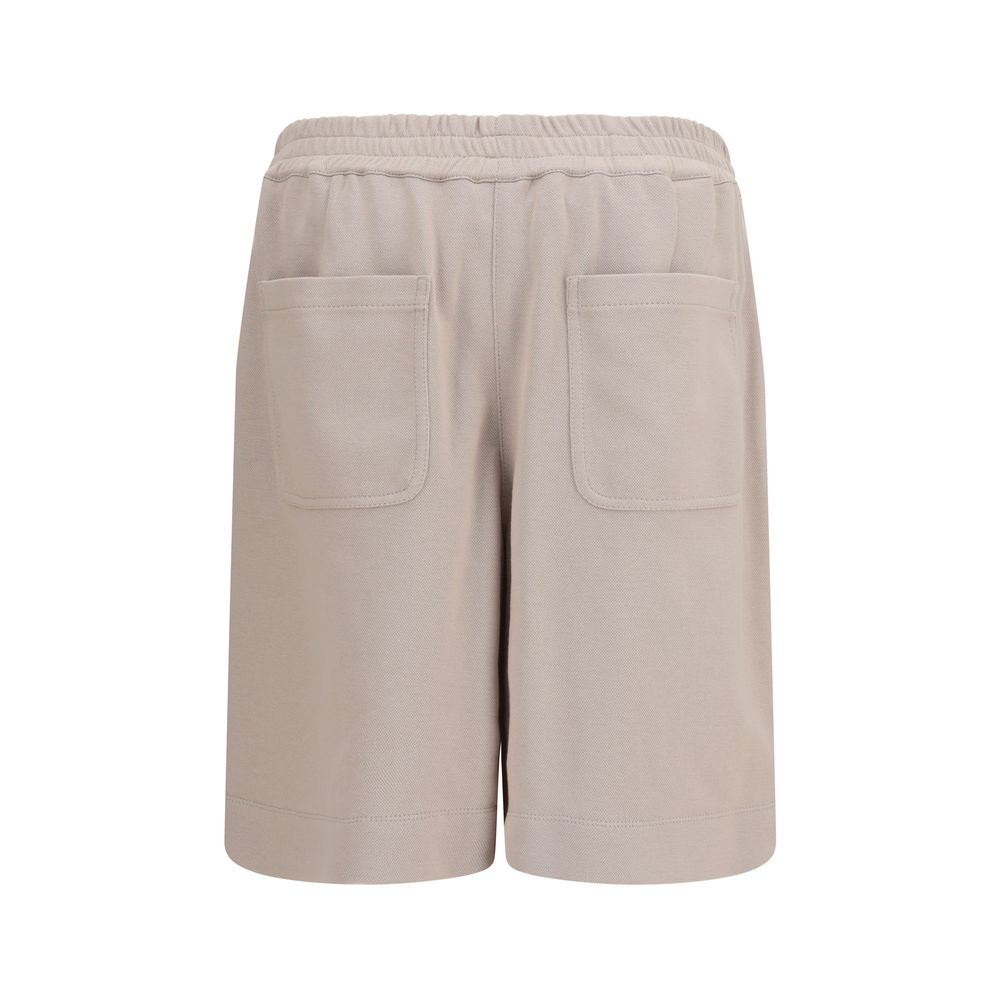 Brunello Cucinelli Beige Cotton Shorts Brunello Cucinelli