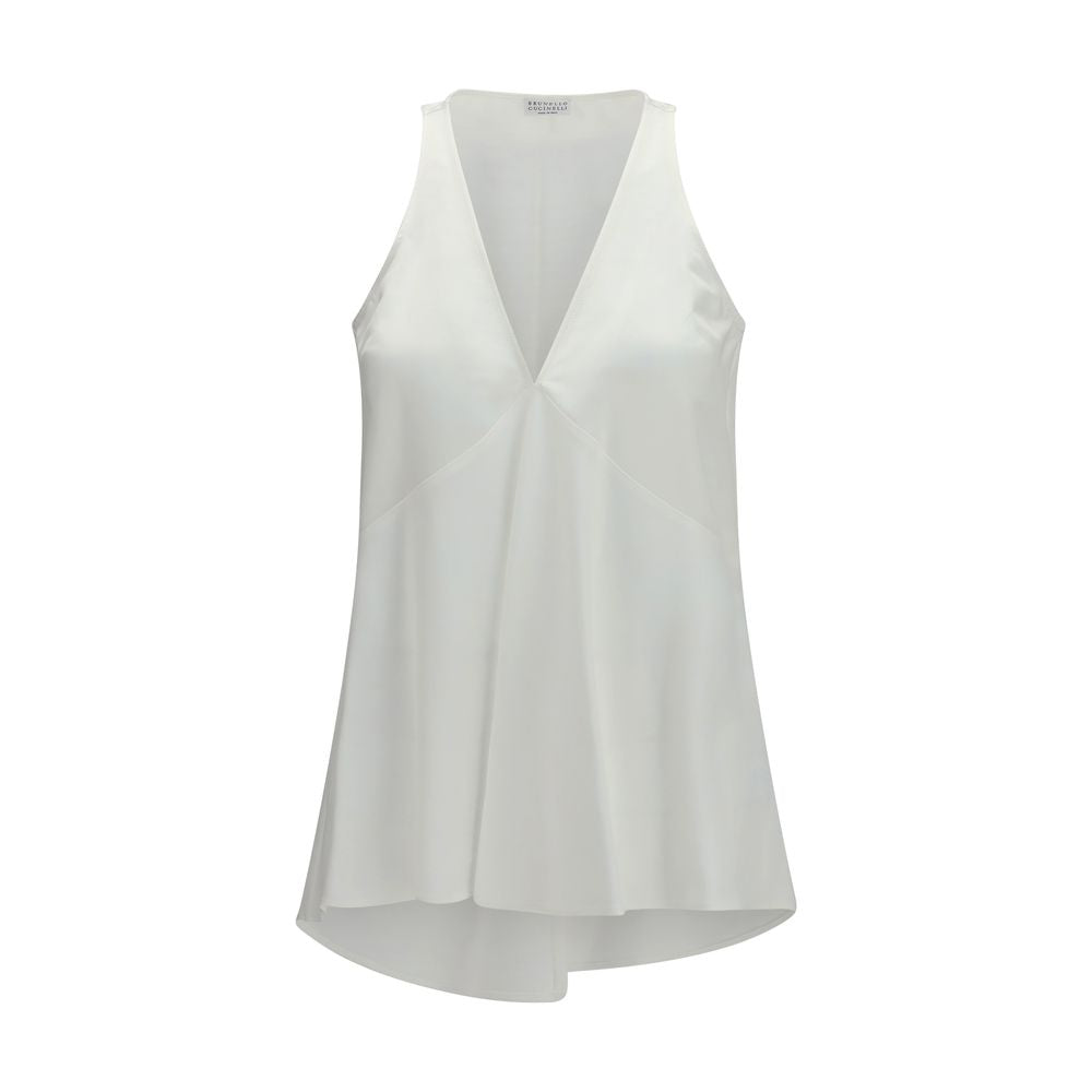 Brunello Cucinelli White Cotton Shirt Brunello Cucinelli