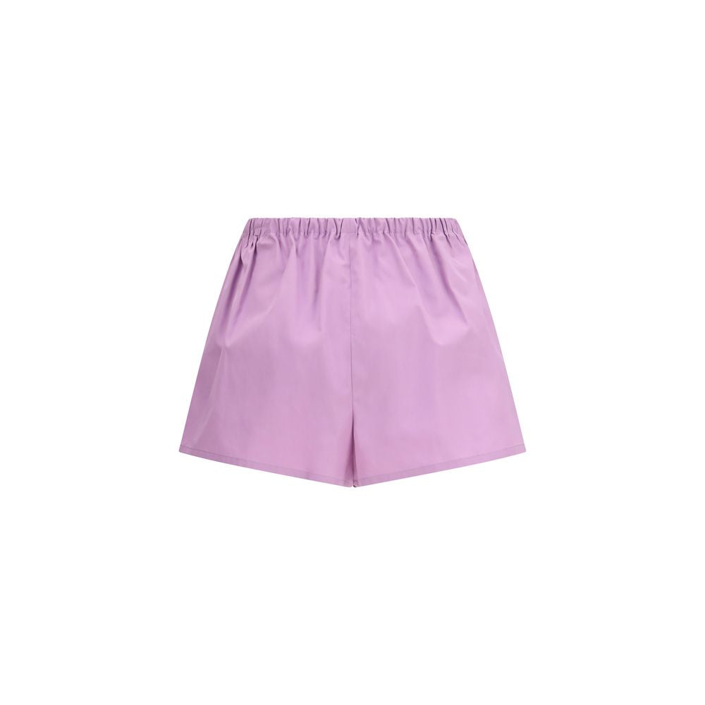 Prada Purple Cotton Bermuda Shorts Prada