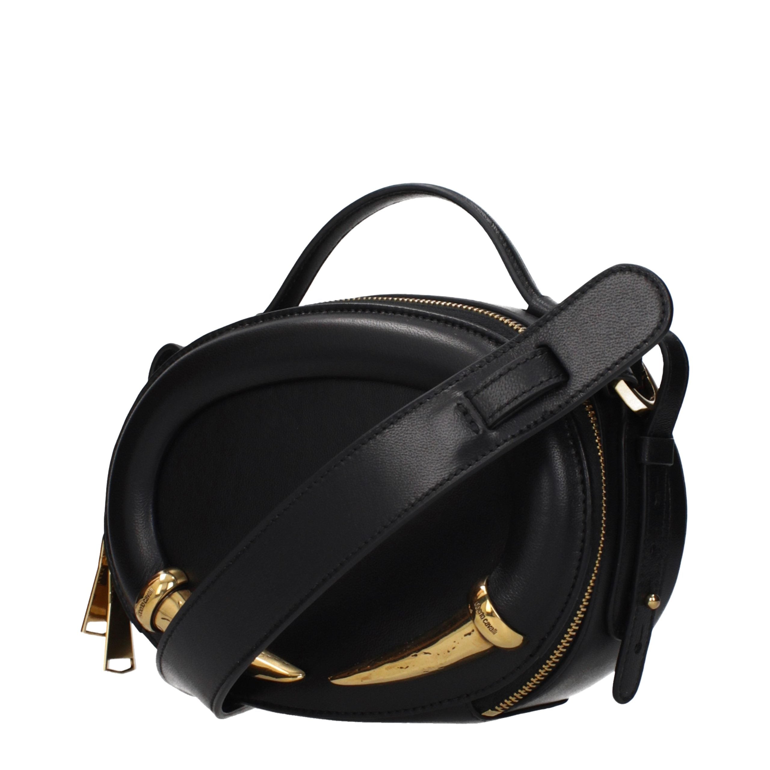 Roberto Cavalli Black Leather Handbag Roberto Cavalli