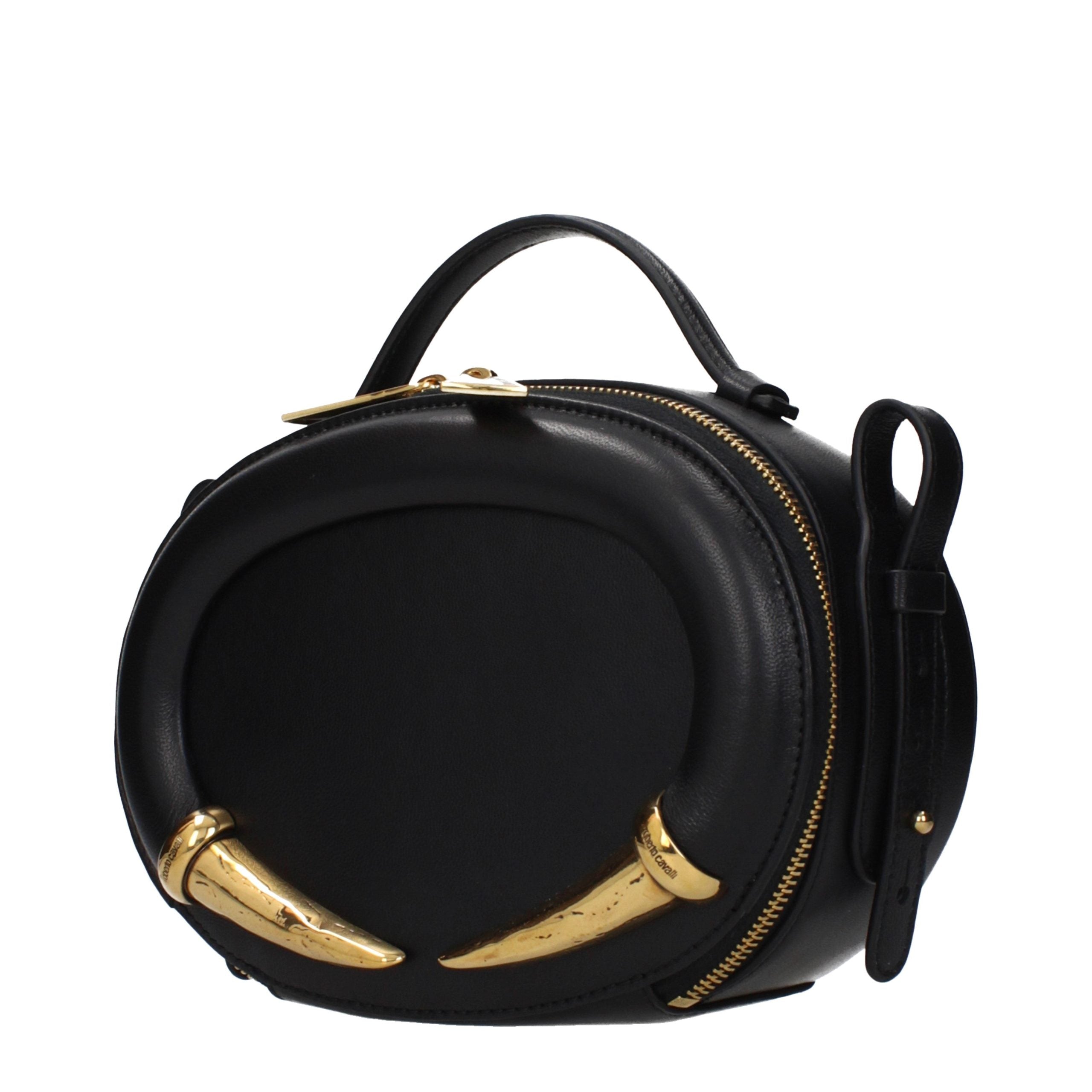 Roberto Cavalli Black Leather Handbag Roberto Cavalli