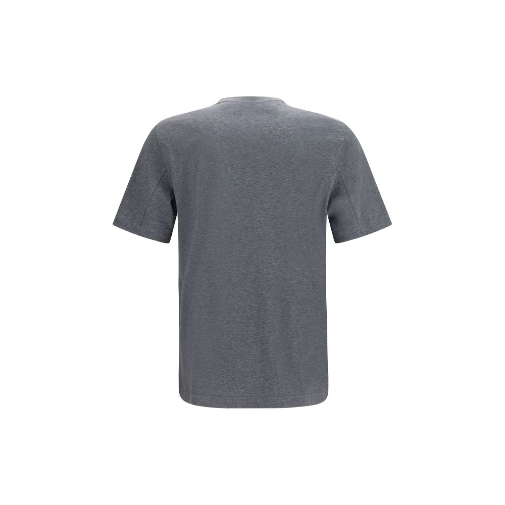 Brunello Cucinelli Gray Cotton T-Shirt Brunello Cucinelli