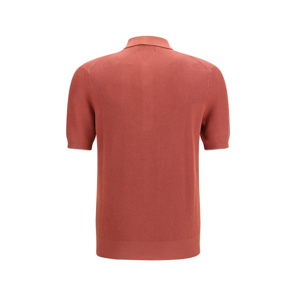 Brunello Cucinelli Multicolor Cotton Polo Shirt Brunello Cucinelli