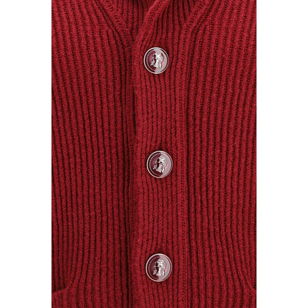 Brunello Cucinelli Multicolor Cotton Cardigan Brunello Cucinelli