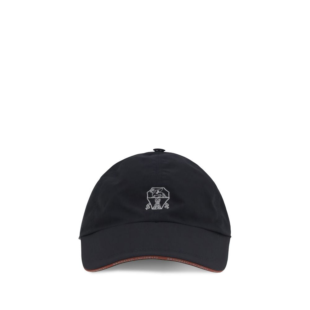 Brunello Cucinelli Blue Cotton Cap (Baseball Hat) Brunello Cucinelli