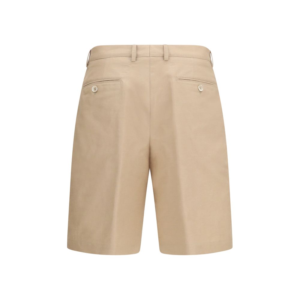 Brunello Cucinelli Beige Cotton Bermuda Shorts Brunello Cucinelli