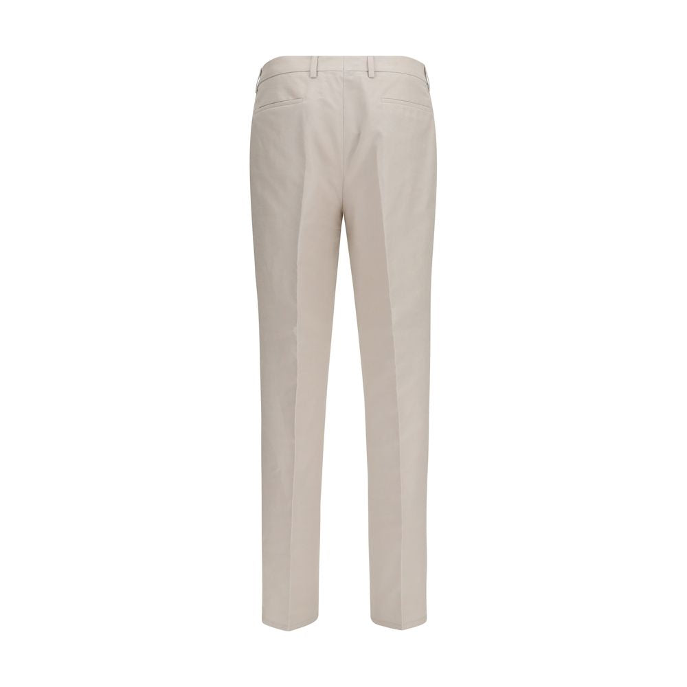 Brunello Cucinelli Beige Cotton Dress Pants Brunello Cucinelli
