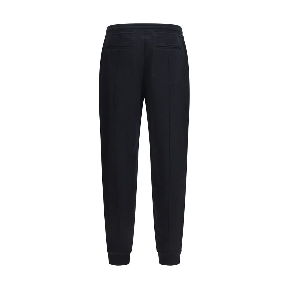 Brunello Cucinelli Black Cotton Joggers (Workout Pants) Brunello Cucinelli