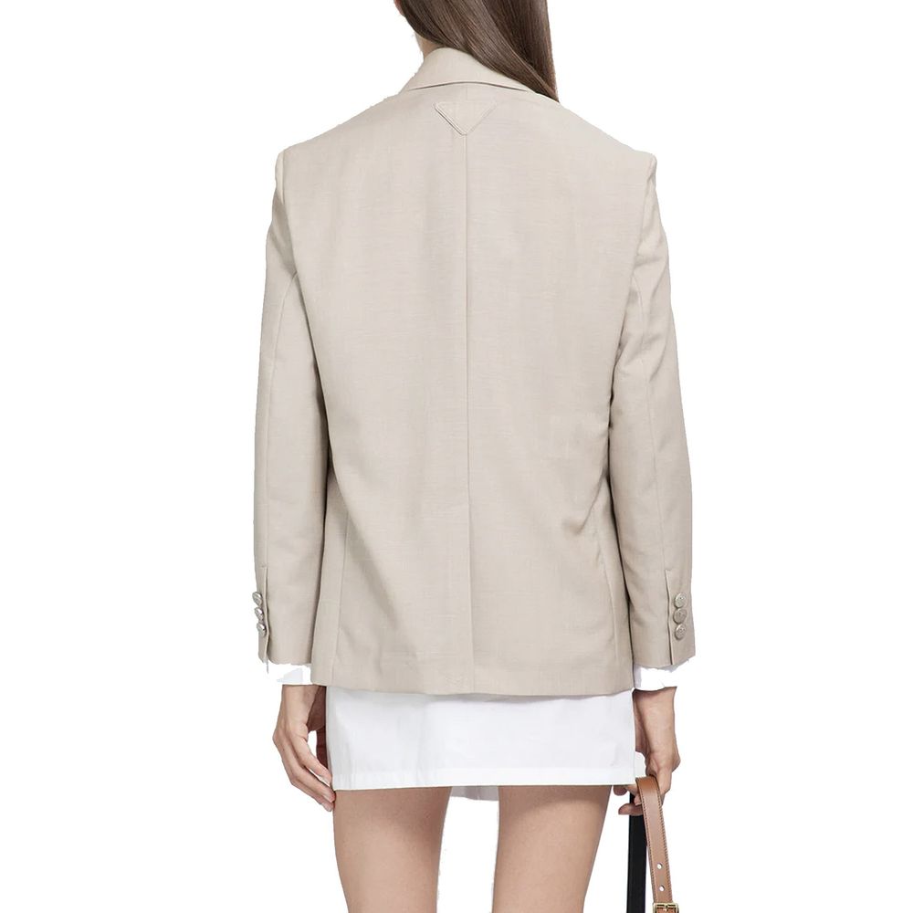 Prada Beige Mohair Blazer Prada