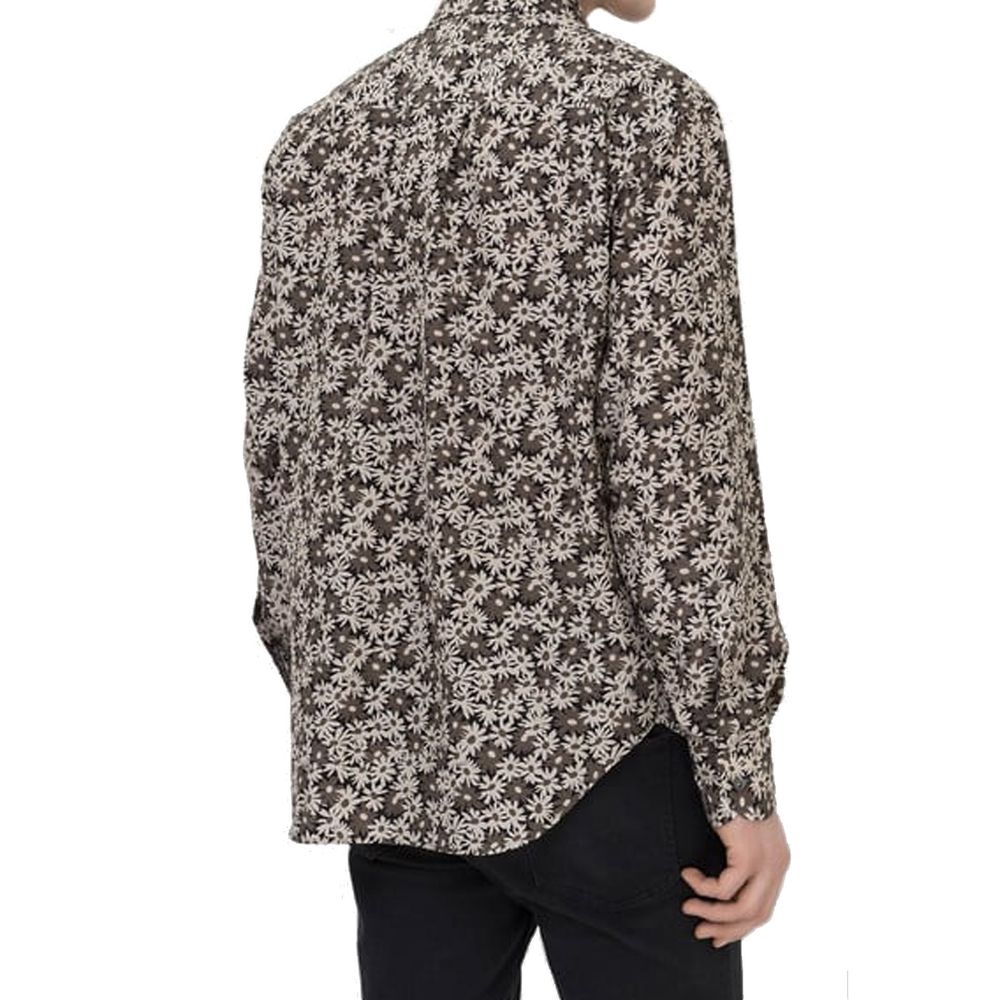 Tom Ford Bicolor Cotton Pattern Shirt Tom Ford