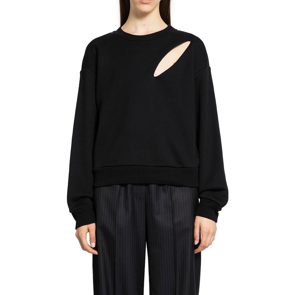 Alexander McQueen Black Cotton Sweatshirt Alexander McQueen