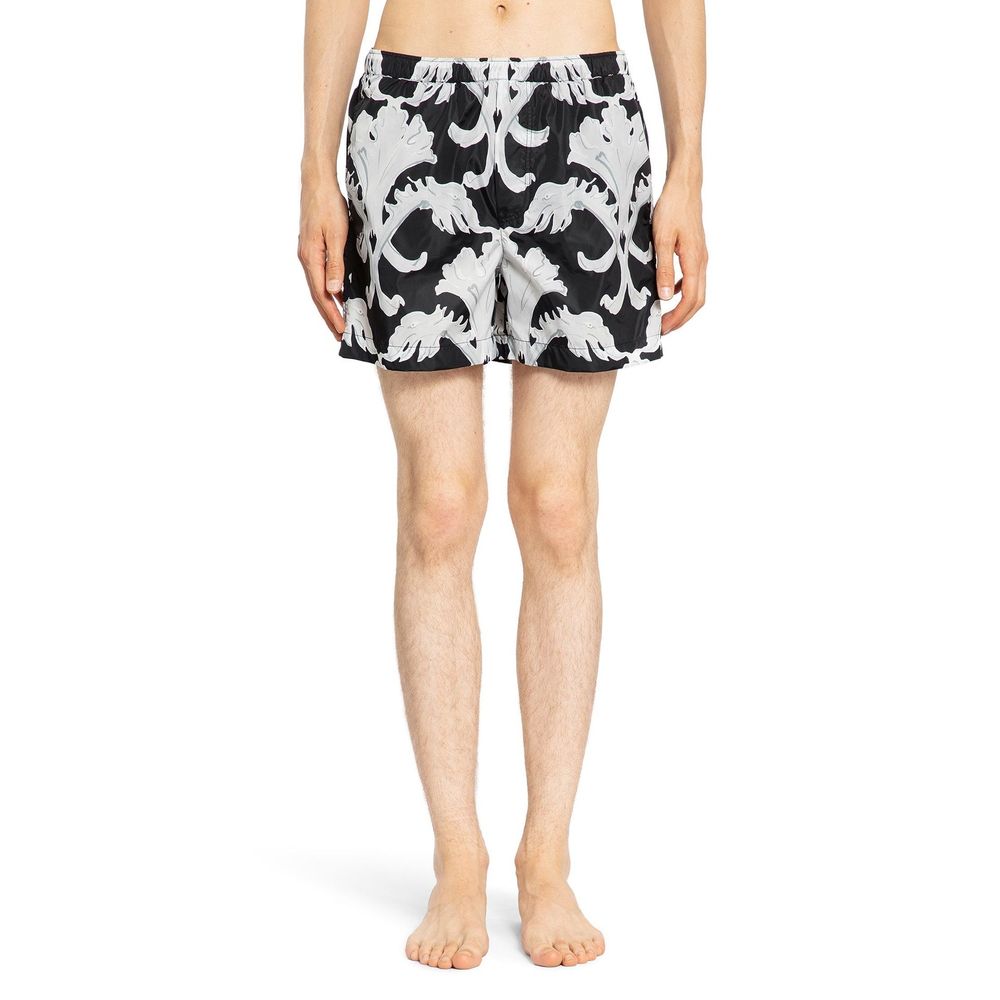Valentino Black Polyamide Shorts Valentino