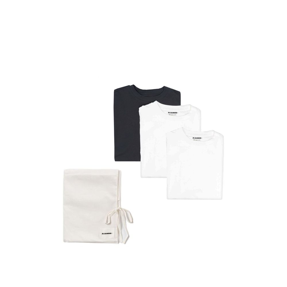 Jil Sander White Cotton Long Sleeve T-Shirt Jil Sander
