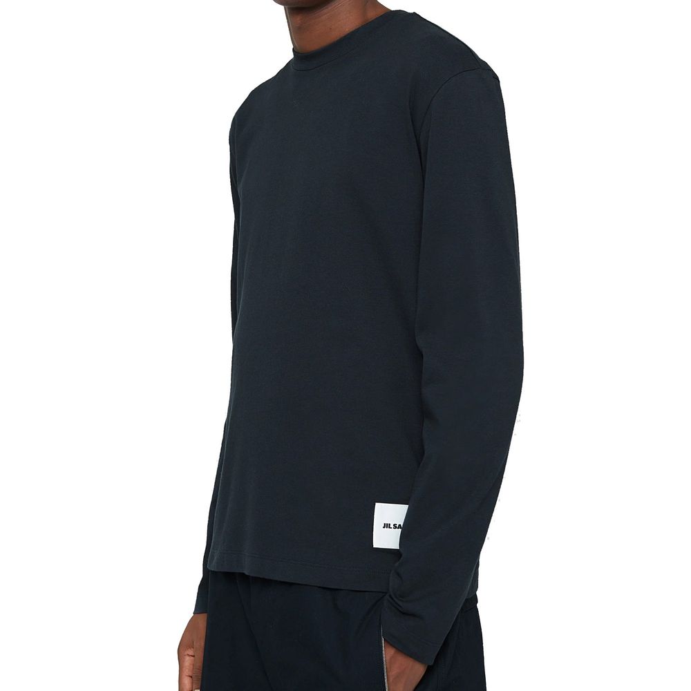 Jil Sander White Cotton Long Sleeve T-Shirt Jil Sander