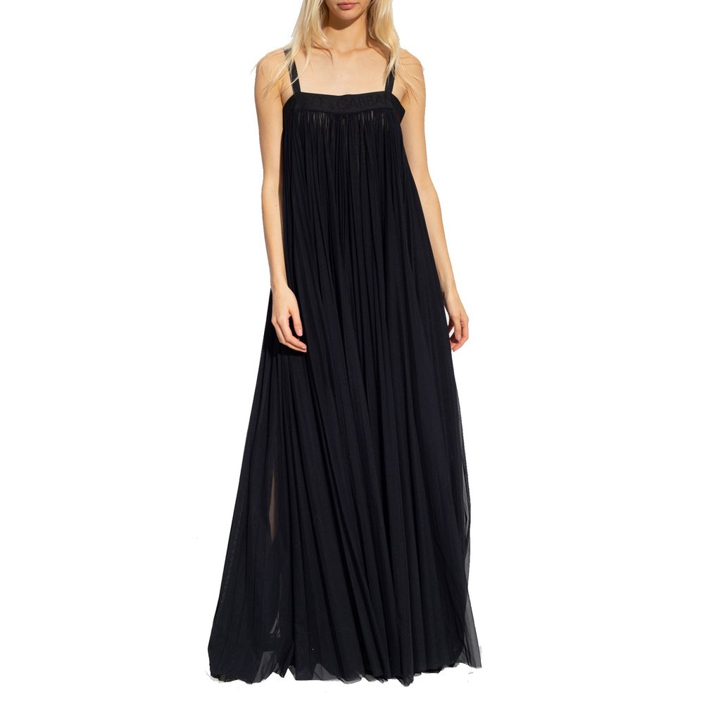 Dolce & Gabbana Black Cotton Casual Dress Dolce & Gabbana