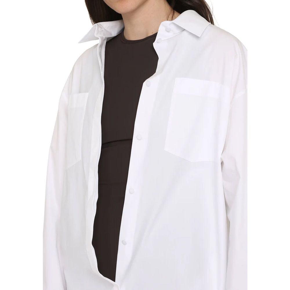 Valentino Garavani White Cotton Casual Dress Valentino Garavani