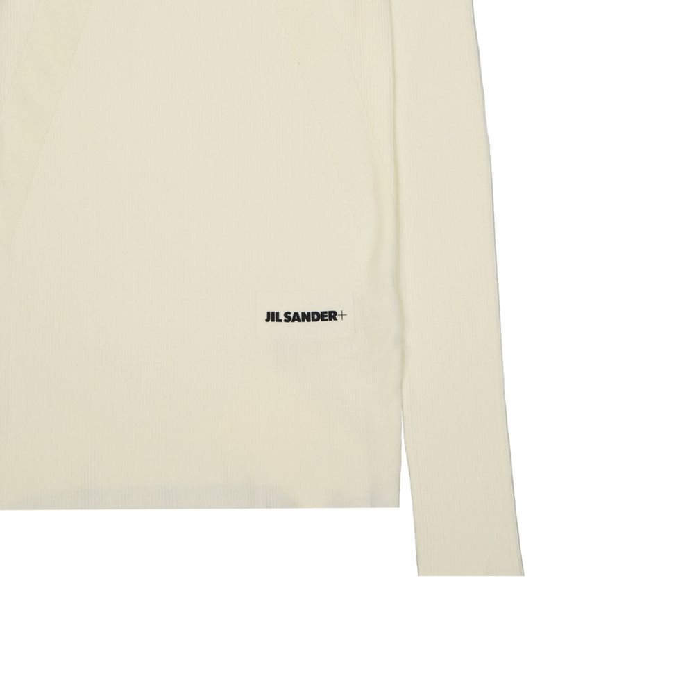 Jil Sander White Cotton Sweatshirt Jil Sander