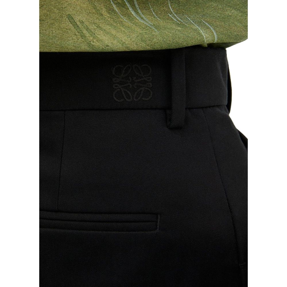 Loewe Black Cotton Casual Pants Loewe
