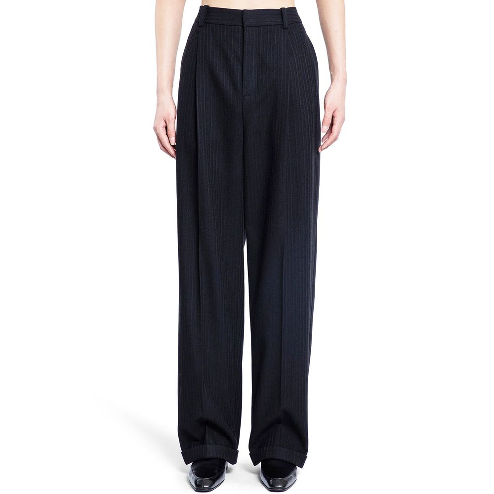 Saint Laurent Black Cashmere Casual Pants Saint Laurent
