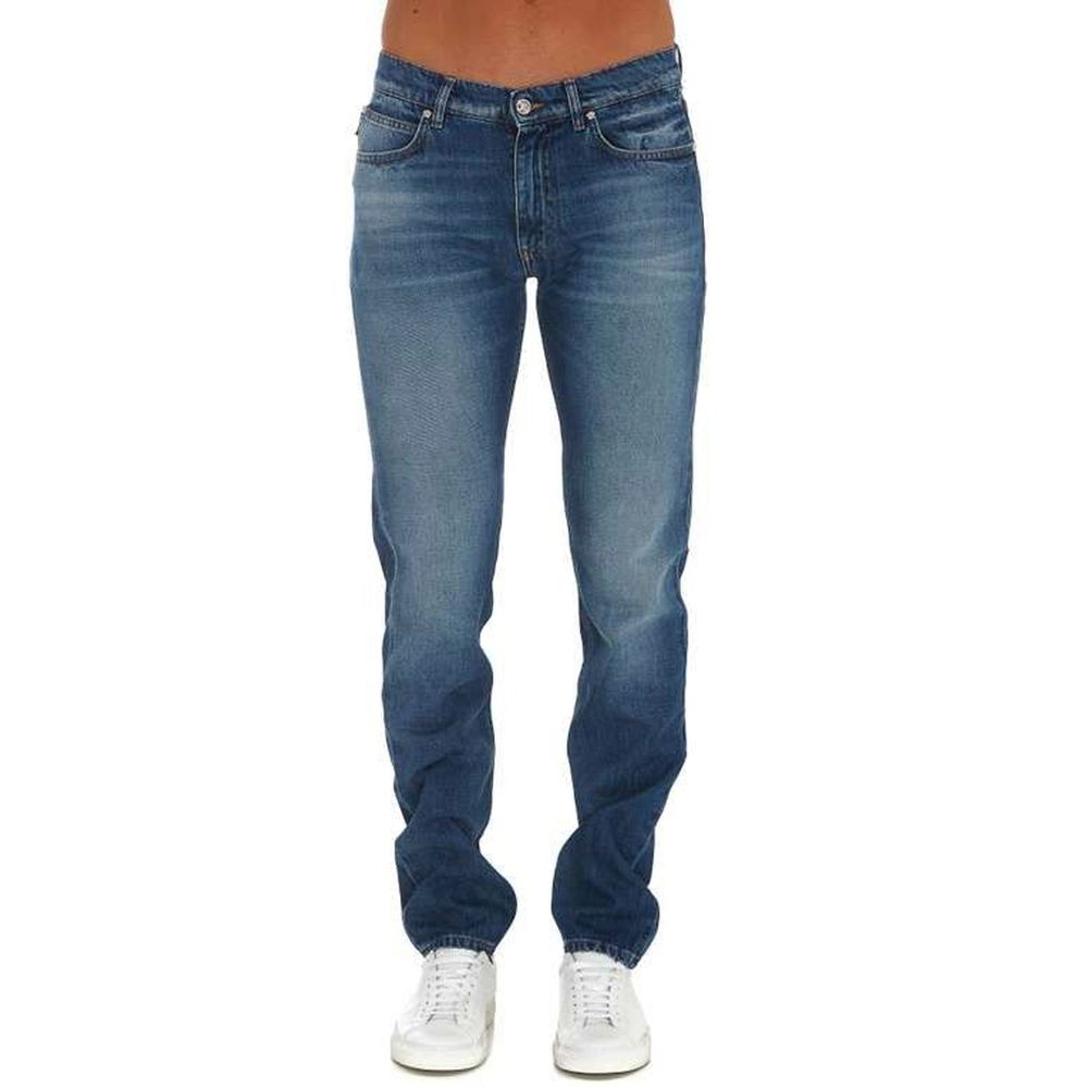 Versace Blue Cotton Jeans Denim Versace