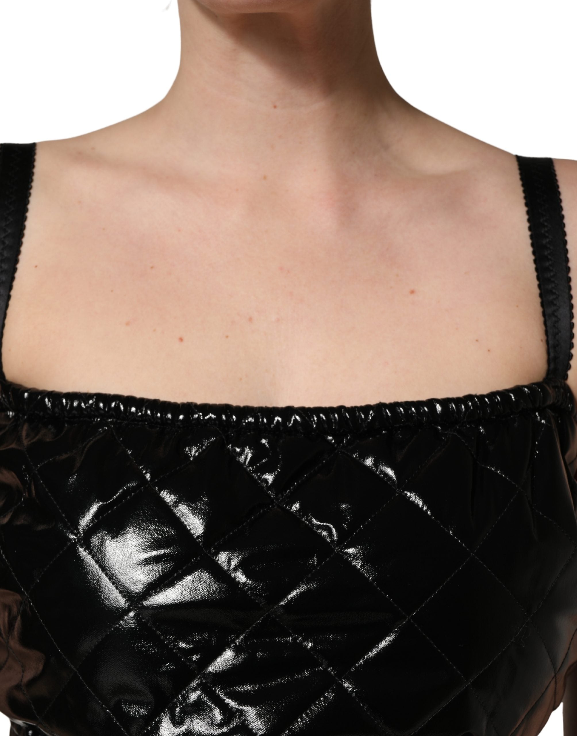 Dolce & Gabbana Black Sleeveless Romper Jumpsuit Dress Dolce & Gabbana