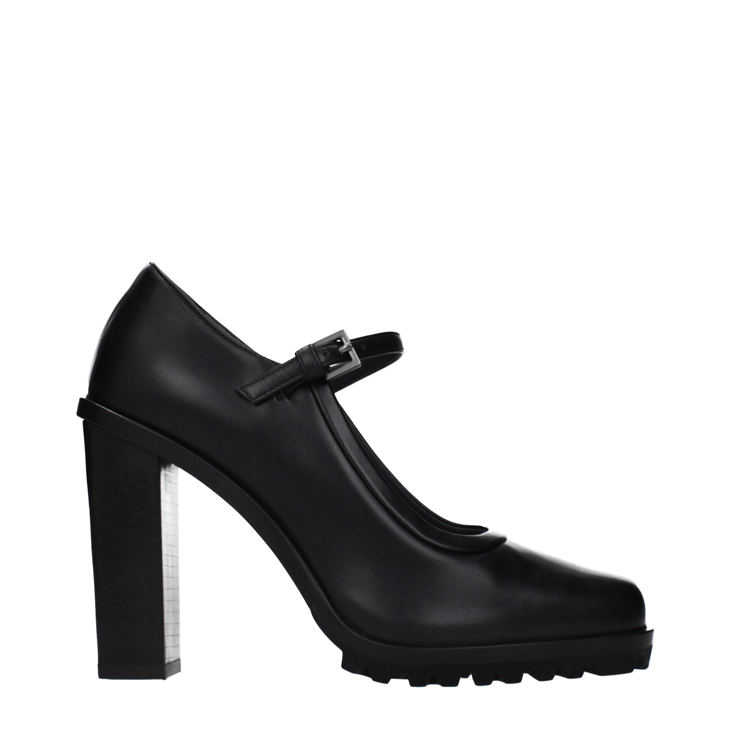 Max Mara Black Leather High Heel Pumps Max Mara