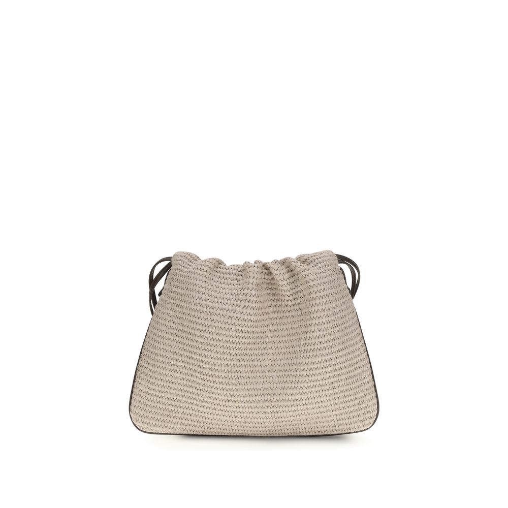 Brunello Cucinelli Beige Cotton Handbag Brunello Cucinelli
