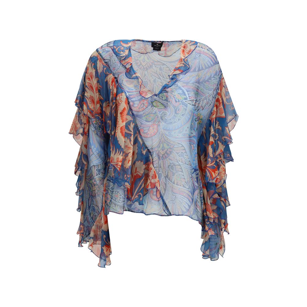 Etro Multicolor Silk Shirt Etro