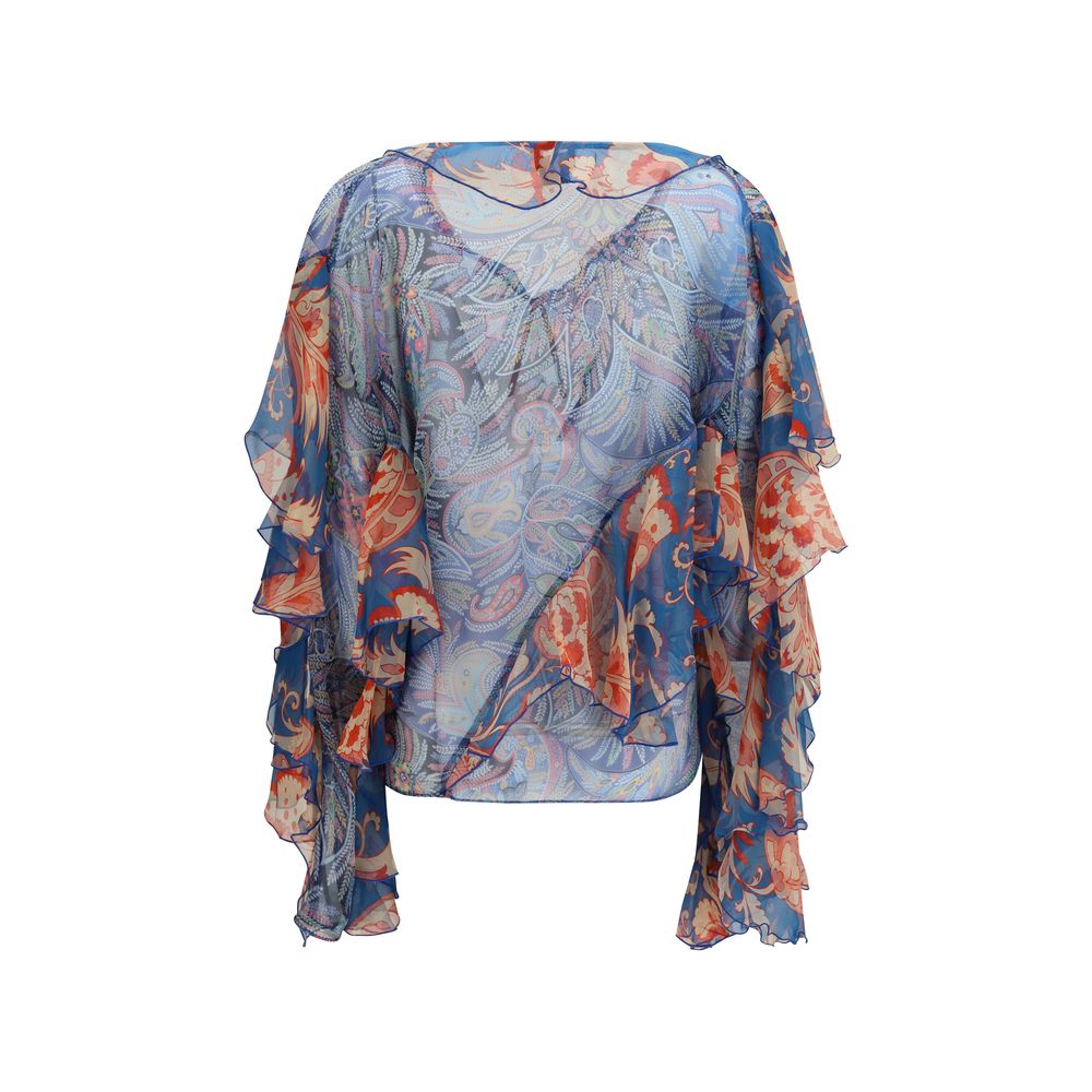 Etro Multicolor Silk Shirt Etro