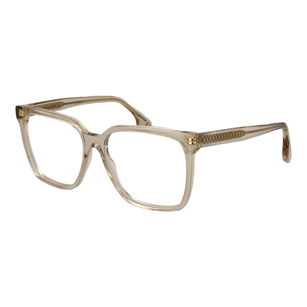 Victoria Beckham Beige Acetate Glasses (Frames) Victoria Beckham