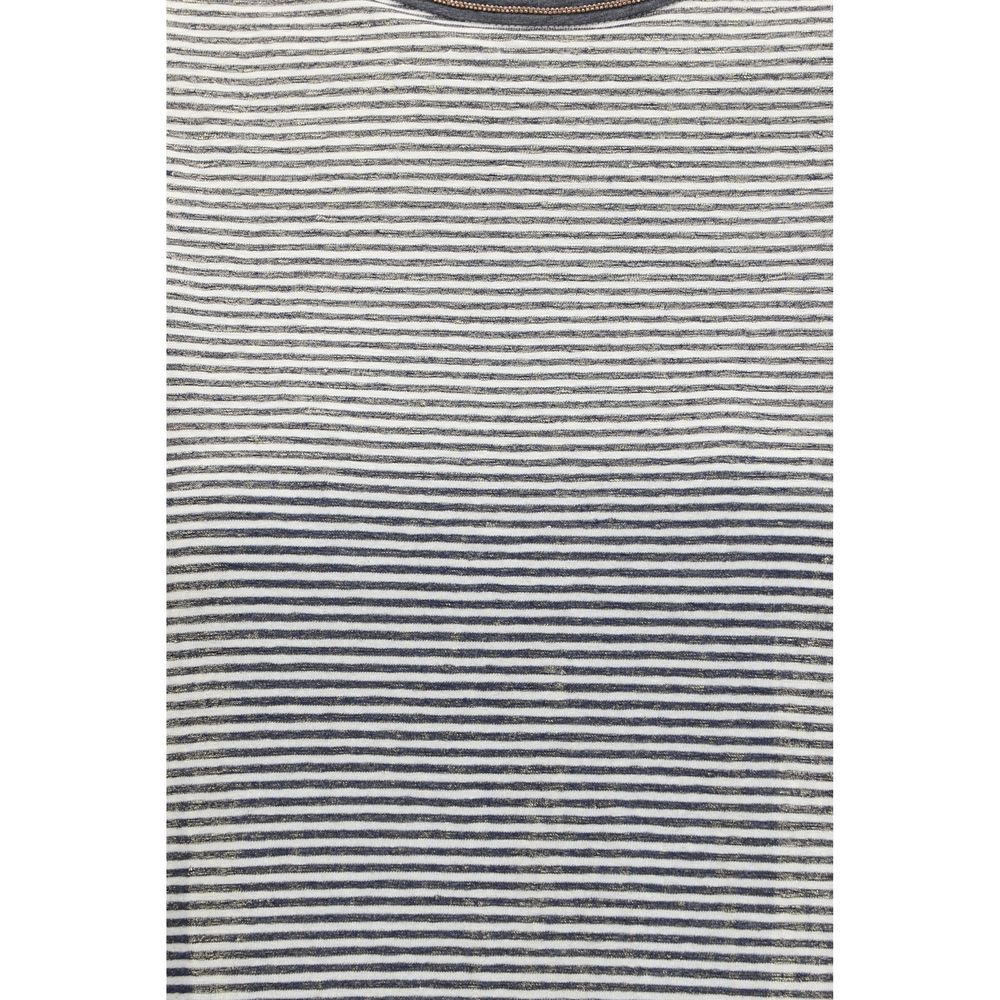 Brunello Cucinelli Multicolor Linen T-Shirt Brunello Cucinelli