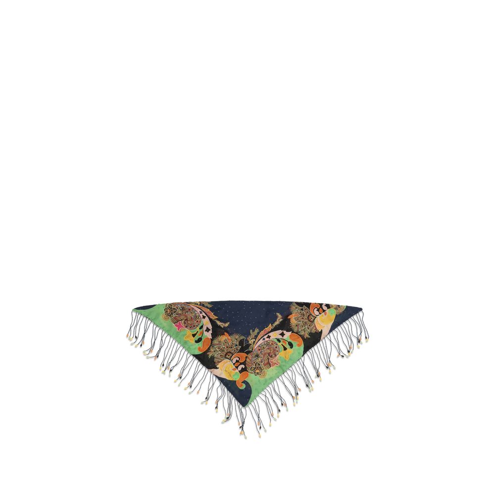 Etro Multicolor Silk Scarf Etro
