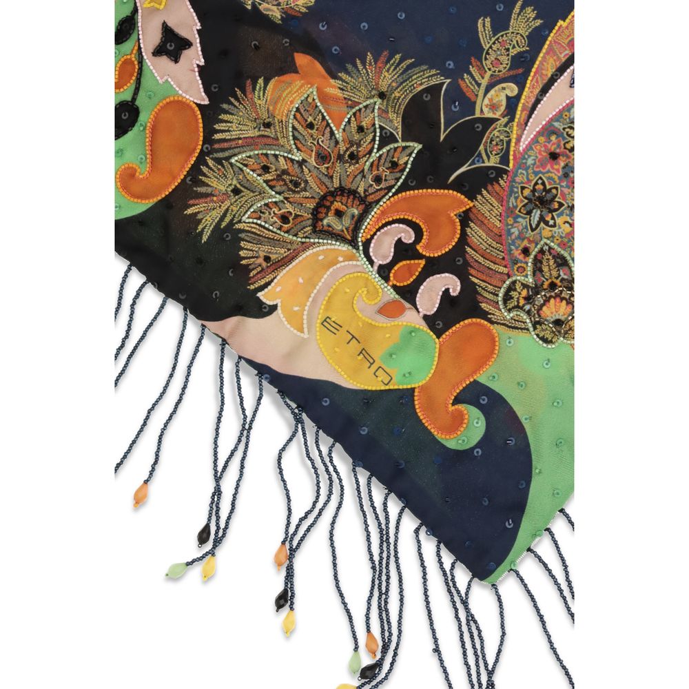 Etro Multicolor Silk Scarf Etro