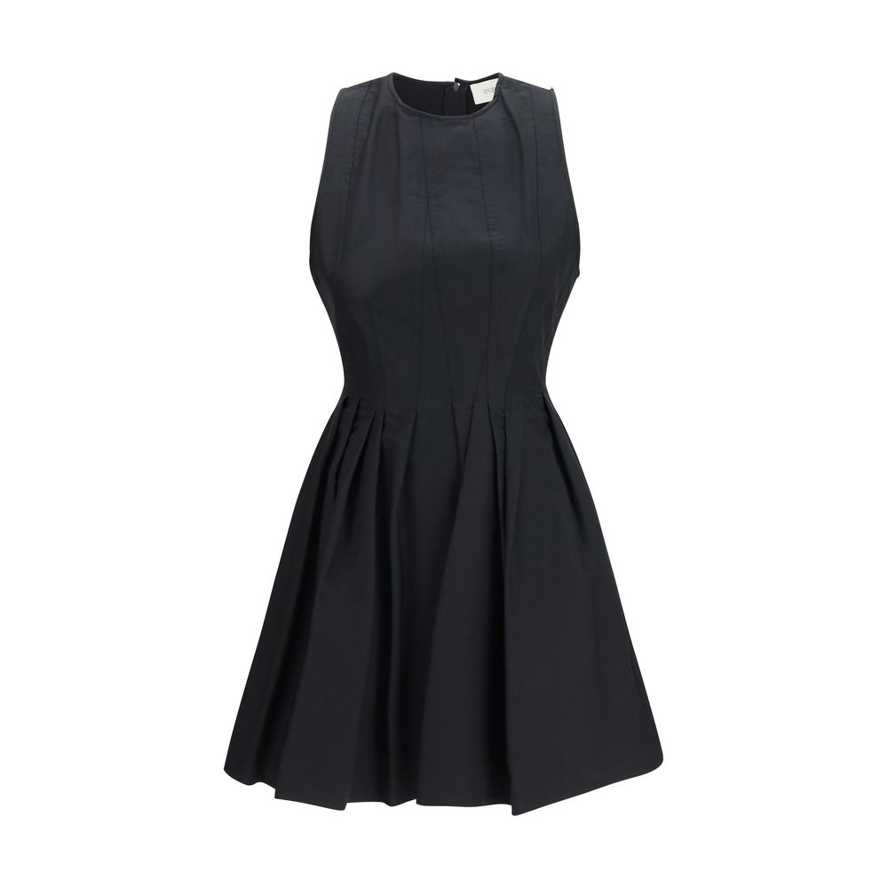 Max Mara Black Cotton Casual Dress Max Mara