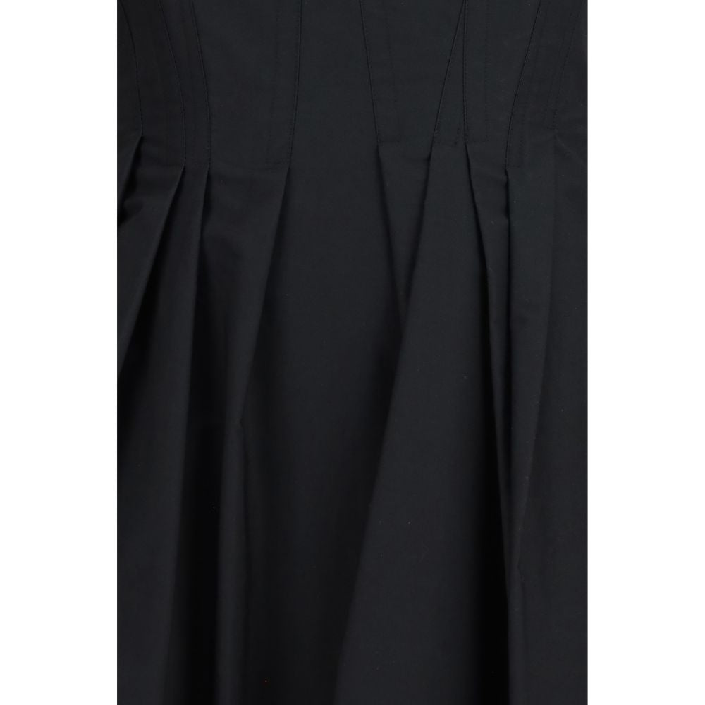 Max Mara Black Cotton Casual Dress Max Mara