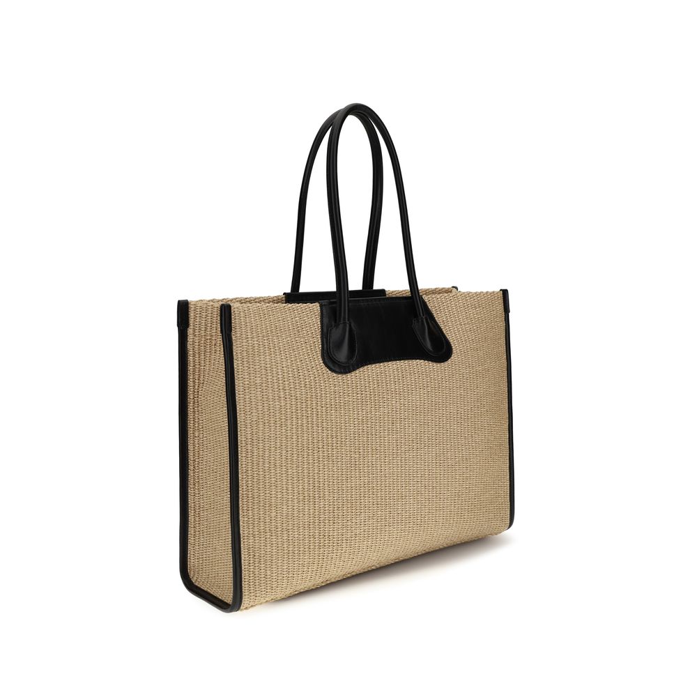 Vivienne Westwood Beige Raffia Shoulder Bag Vivienne Westwood