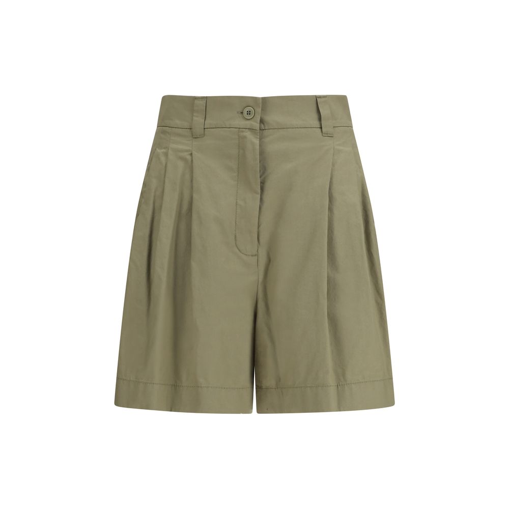 Max Mara Bicolor Cotton Bermuda Shorts Max Mara