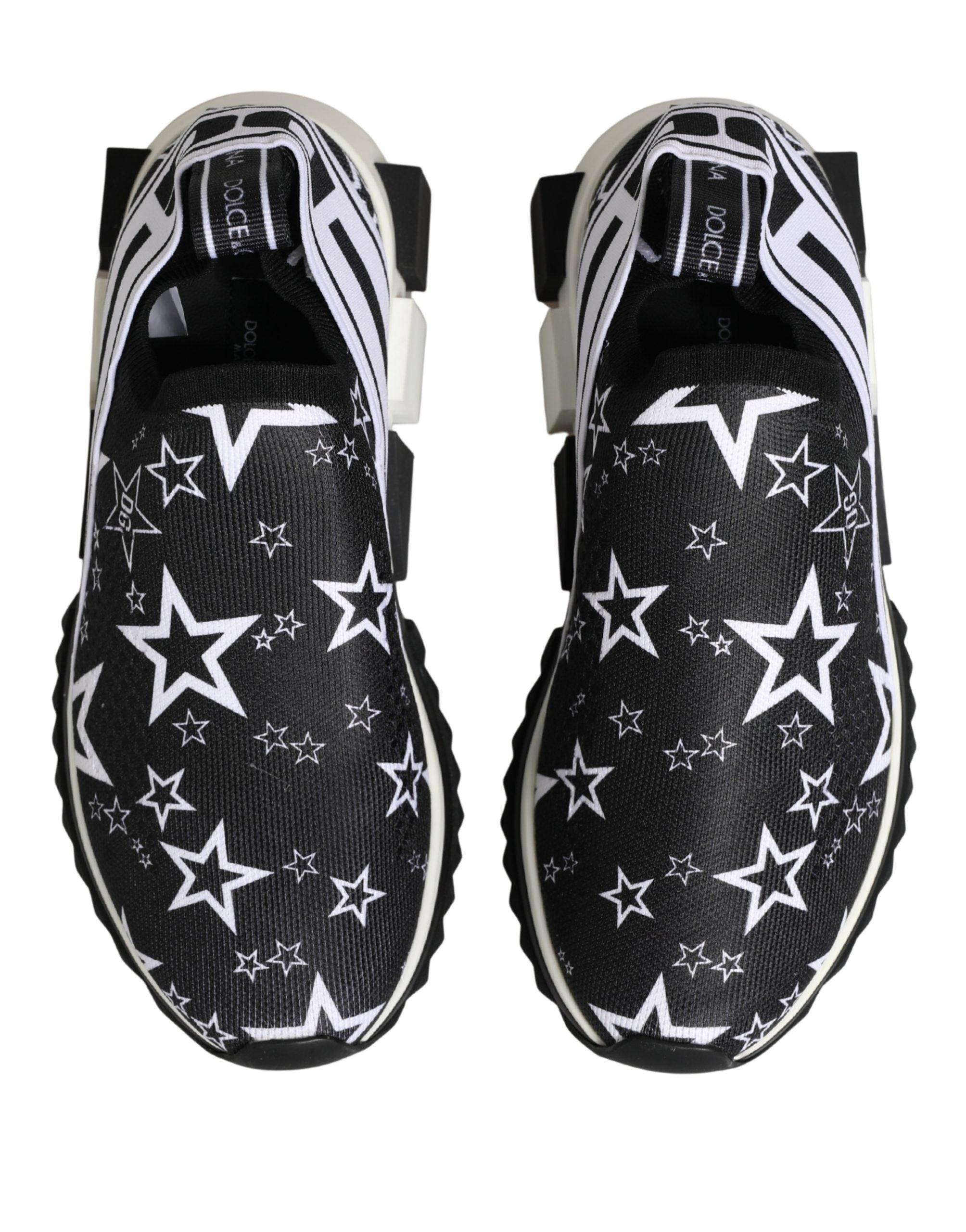 Dolce & Gabbana Black Stars Logo SORRENTO Sneakers Shoes Dolce & Gabbana