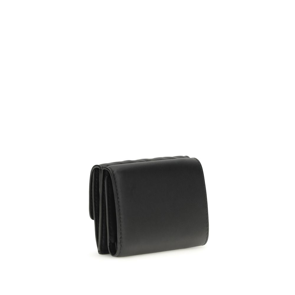 Fendi Black Lamb Ovis Aries Aries Wallet Fendi