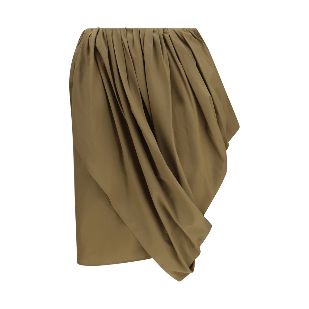 Chloé Bicolor Cotton Midi Skirt Chloé