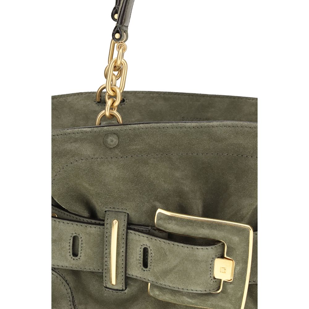 Balmain Bicolor Calf Leather Bos Taurus Handbag Balmain