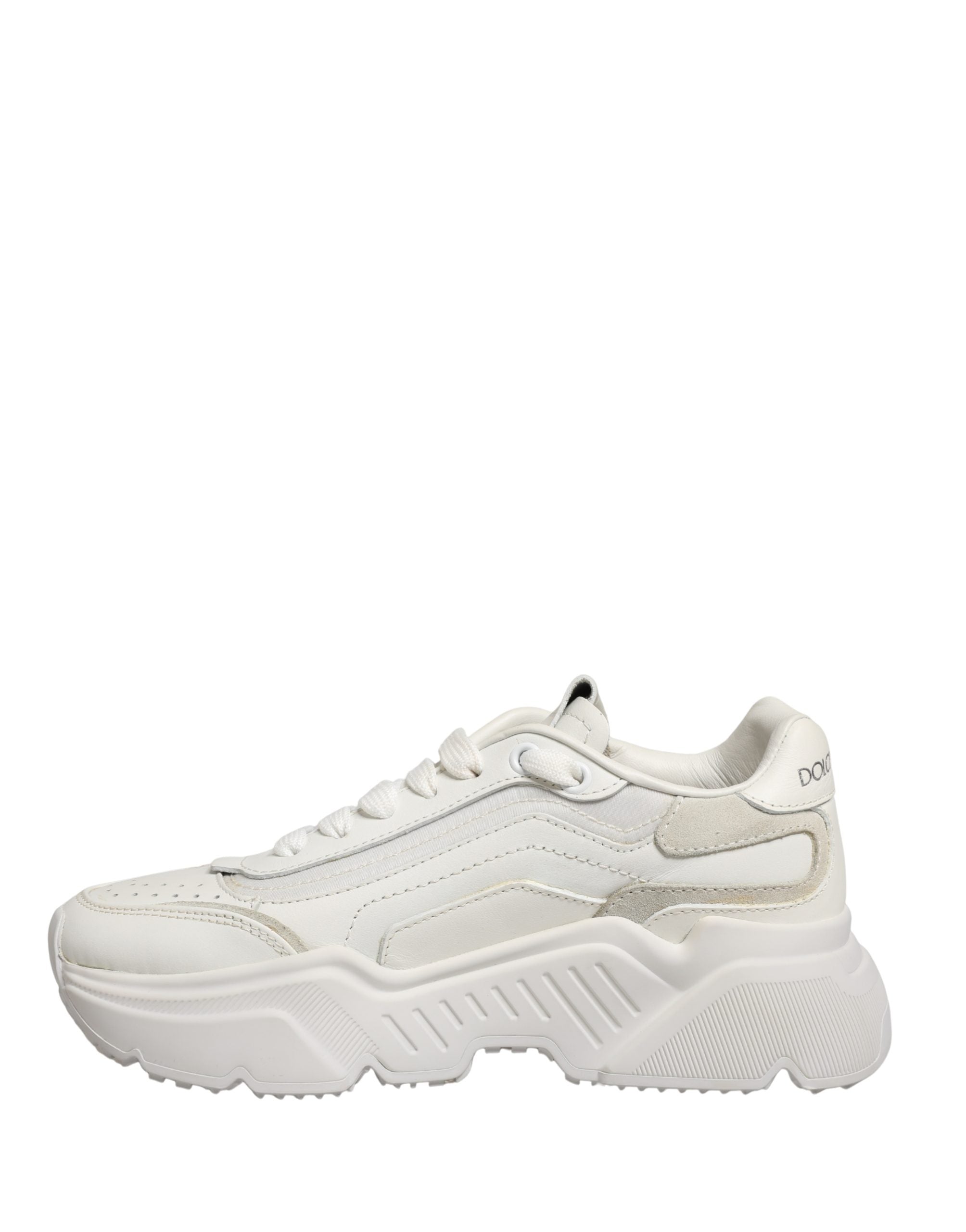 Dolce & Gabbana White Leather Daymaster Low Top Sneakers Shoes Dolce & Gabbana